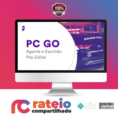 PC-GO (Agente e Escrivão) Pacote Completo - 2022 (Pós-Edital) - Estratégia Concursos