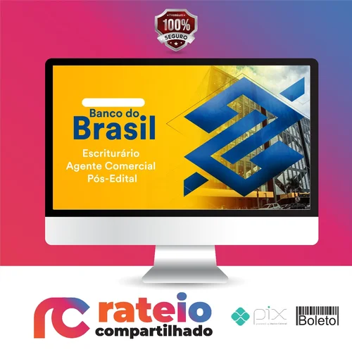 Pacote - Banco do Brasil (Escriturário - Agente Comercial) Pacote Completo - 2023 - Estratégia Concursos