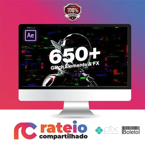 [PACK] Videohive: 650+ Glitch Elements - VCGMotion [INGLÊS]