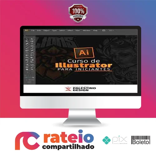 Curso de Adobe Illustrator (Básico ao Avançado) - Palestino Designer