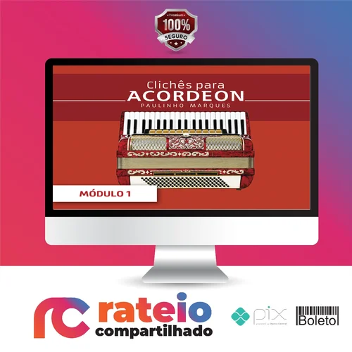 Curso de Acordeon Intermediário: Vol. 2 - Paulinho Marques