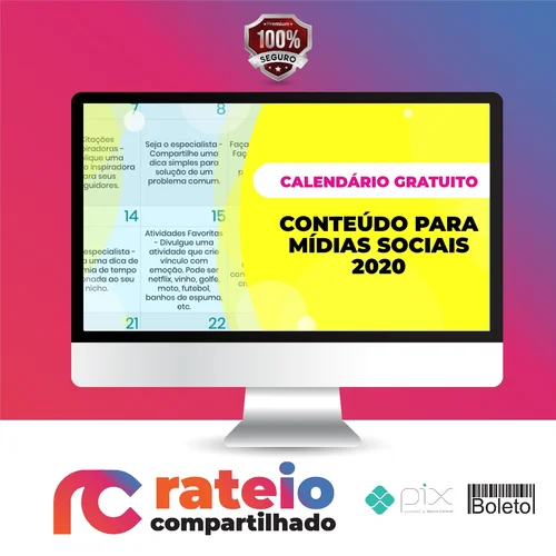 366 Ideias de Conteúdos Planejados para sua Rede Social - Postar pra Vender