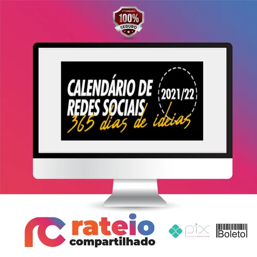 Calendário - 365 Dias De Conteúdo - Postar Pra Vender